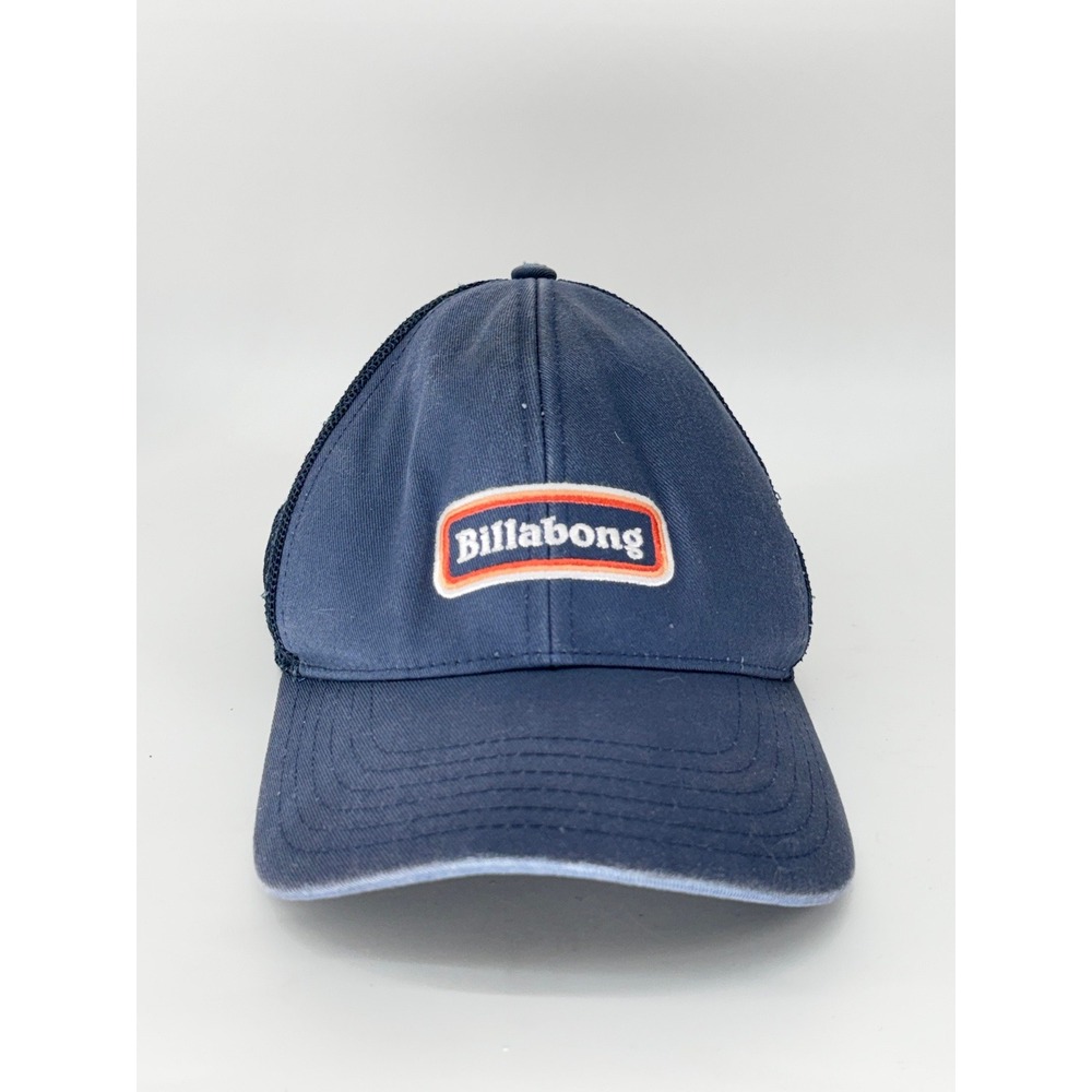 Billabong Hat Mens Navy Blue Patch Logo Adjustable Baseball Cap